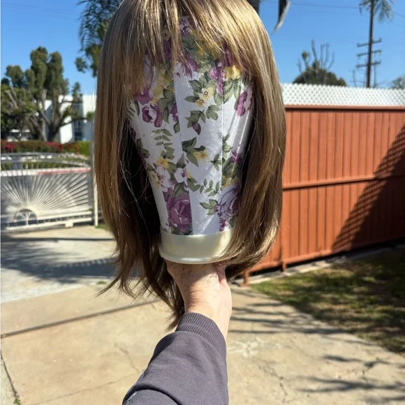 Long Synthetic Wig with bangs by ENVY style KATE brown blonde - Picture 4 of 16